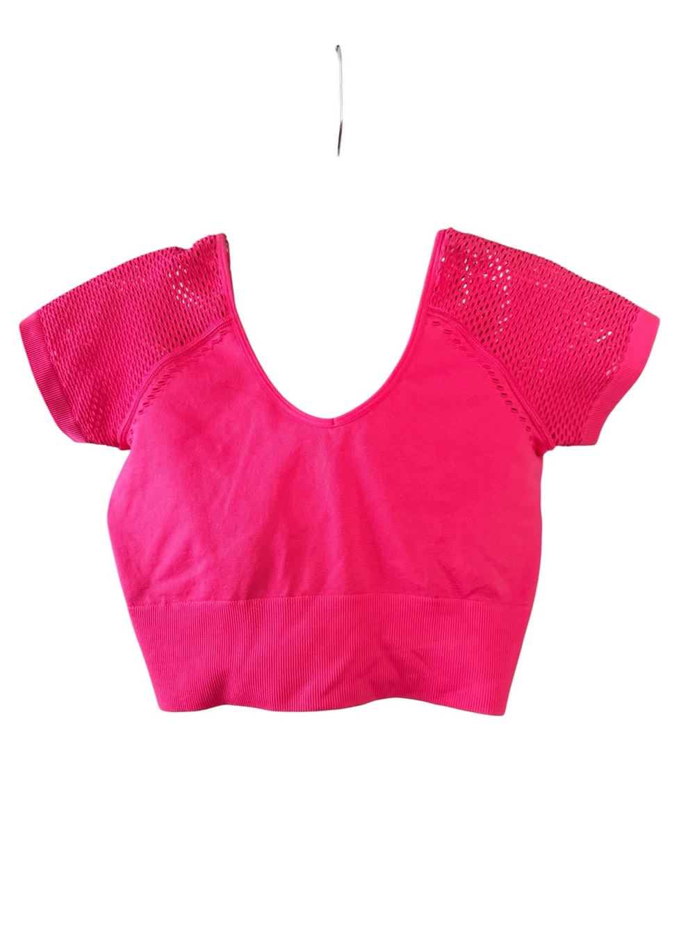 NWT Aerie Offline Seamless Pink Cropped Athletic Top Spring Summer Size S